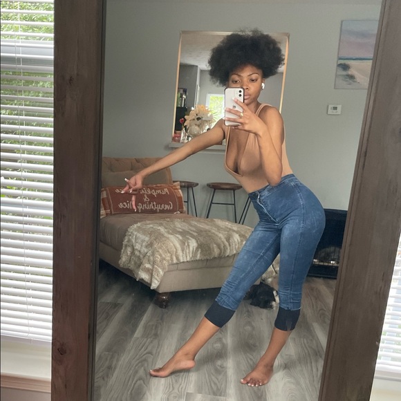 Cream Baby Brown Bodysuit Tanktop - Picture 8 of 13